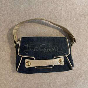 Just Cavalli vintage y2k denim shoulder bag